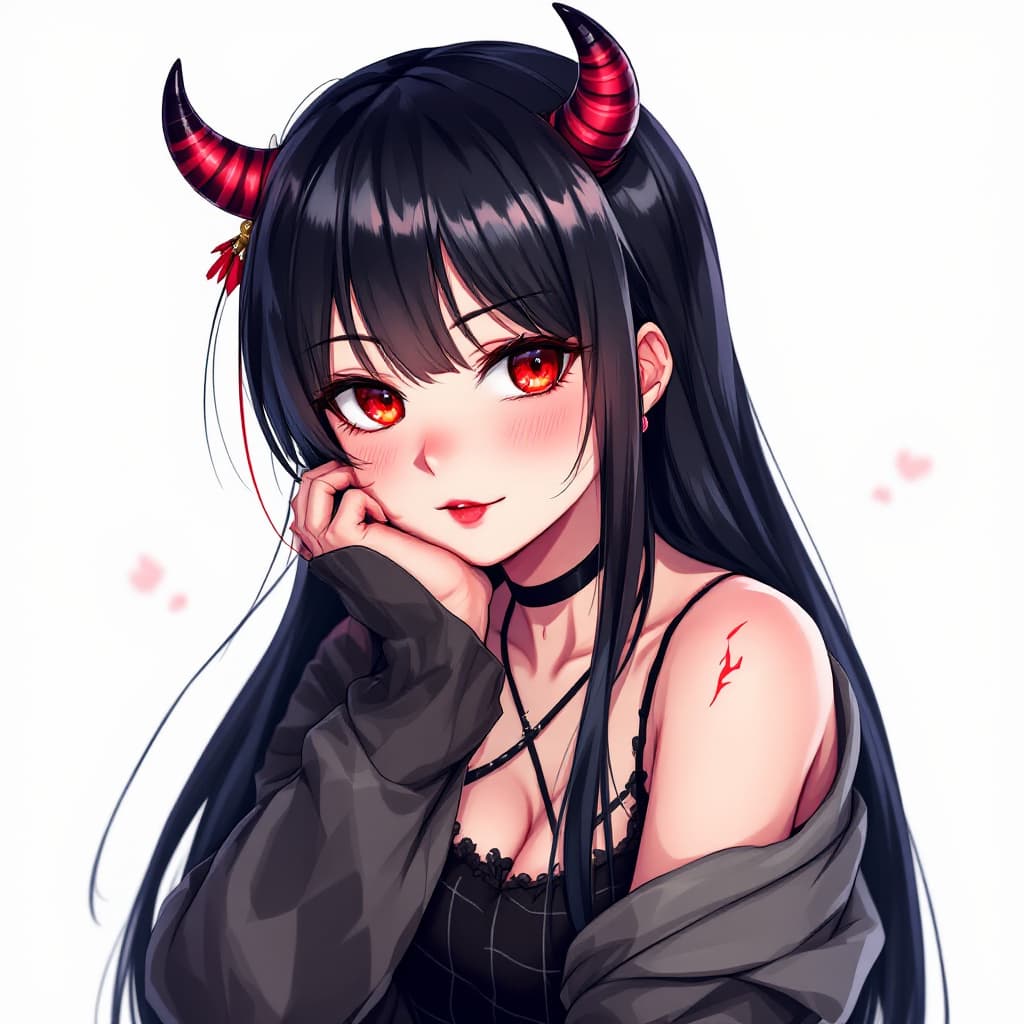 AI generated: a horny anime girl