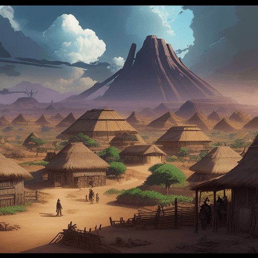 AI generated: landfields, detailed, dramatic, graphic novel illustration,  Anime cyberpunk style, Disney pixar cha...