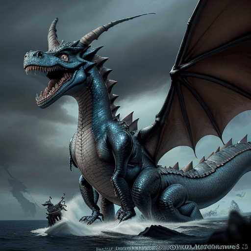 AI generated: a hyper-realistic photo of a stunning anthropomorphic dragon,Create the image of a dragon the Terror...