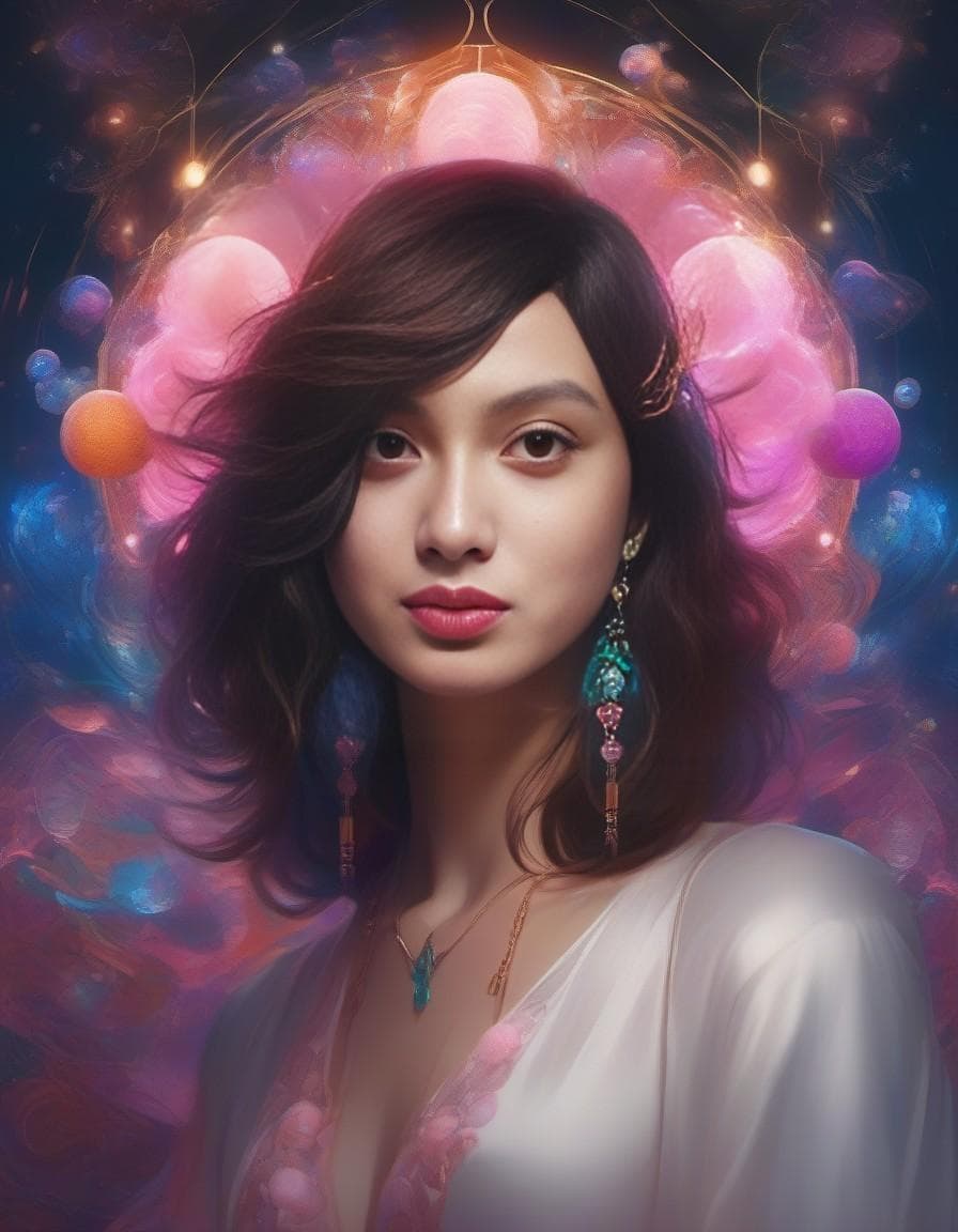 AI generated: Masterpiece, best quality, 8K, RAW photo, solo, dream portrait of Ali Larsen, dreamy and ethereal, e...