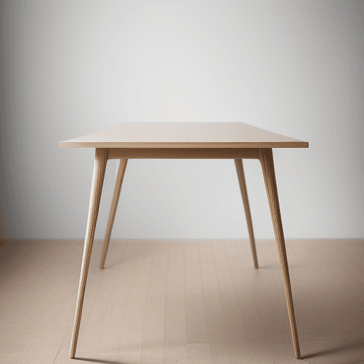 AI generated: USM Haller Table shot in a professional photo studio, Fujifilm GFX 100S, GF 80mm f/1.7 lens, table's...