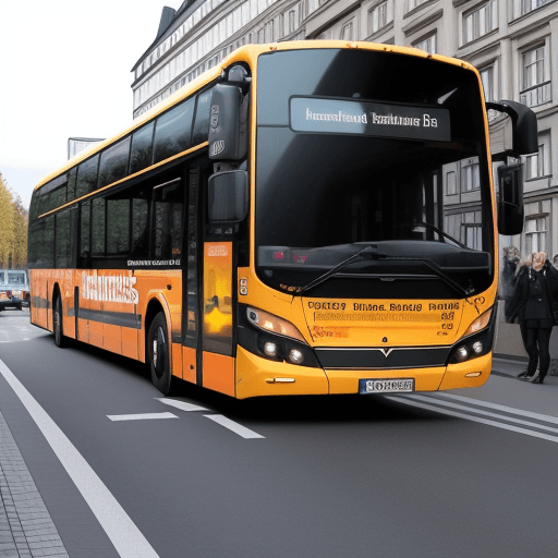 AI generated: hochauflösendes bild eines verunfallten bus mit mehreren verletzten