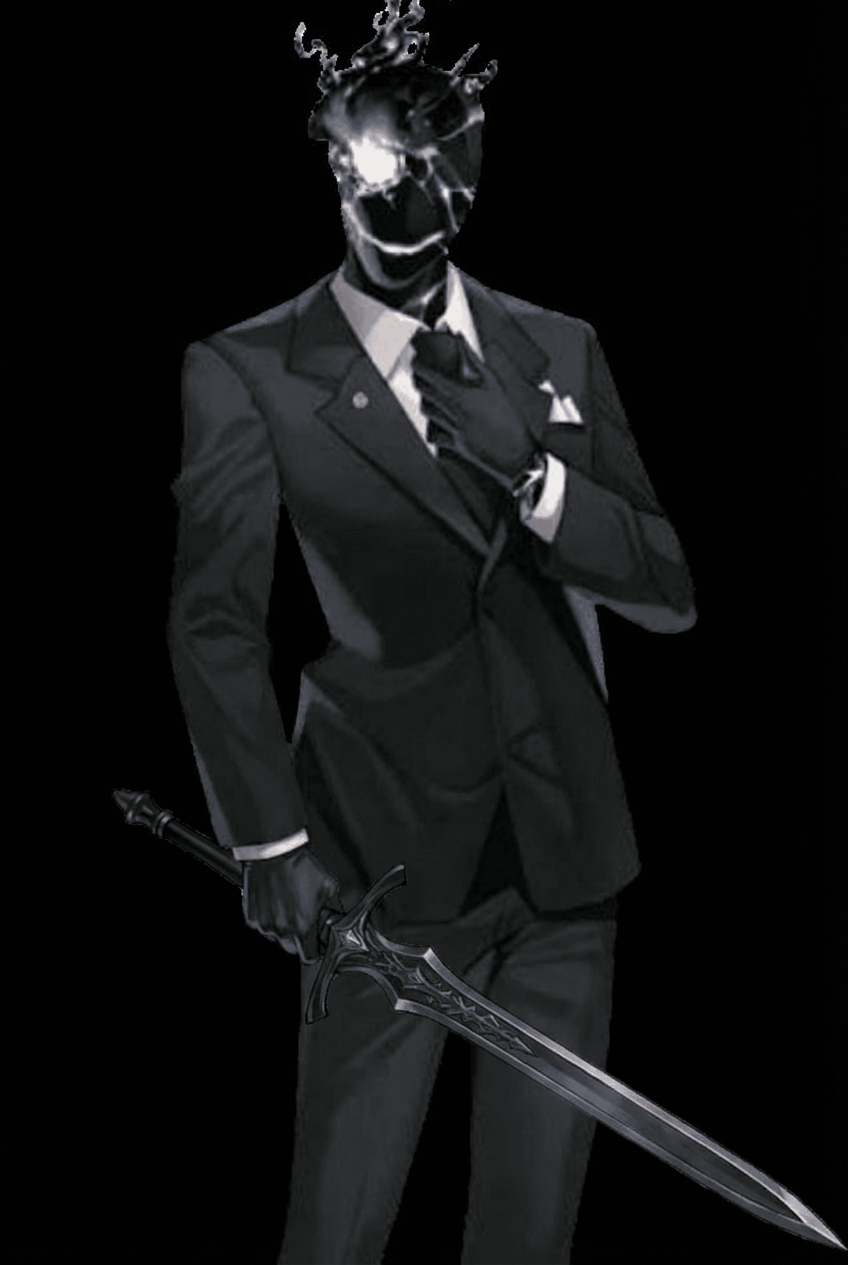 AI generated: Holding sword