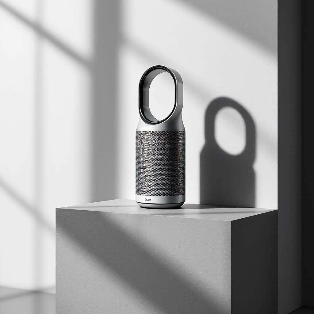 AI generated: productive photography, super resolutions, a  new modern air purifier product presentation, a colabo...