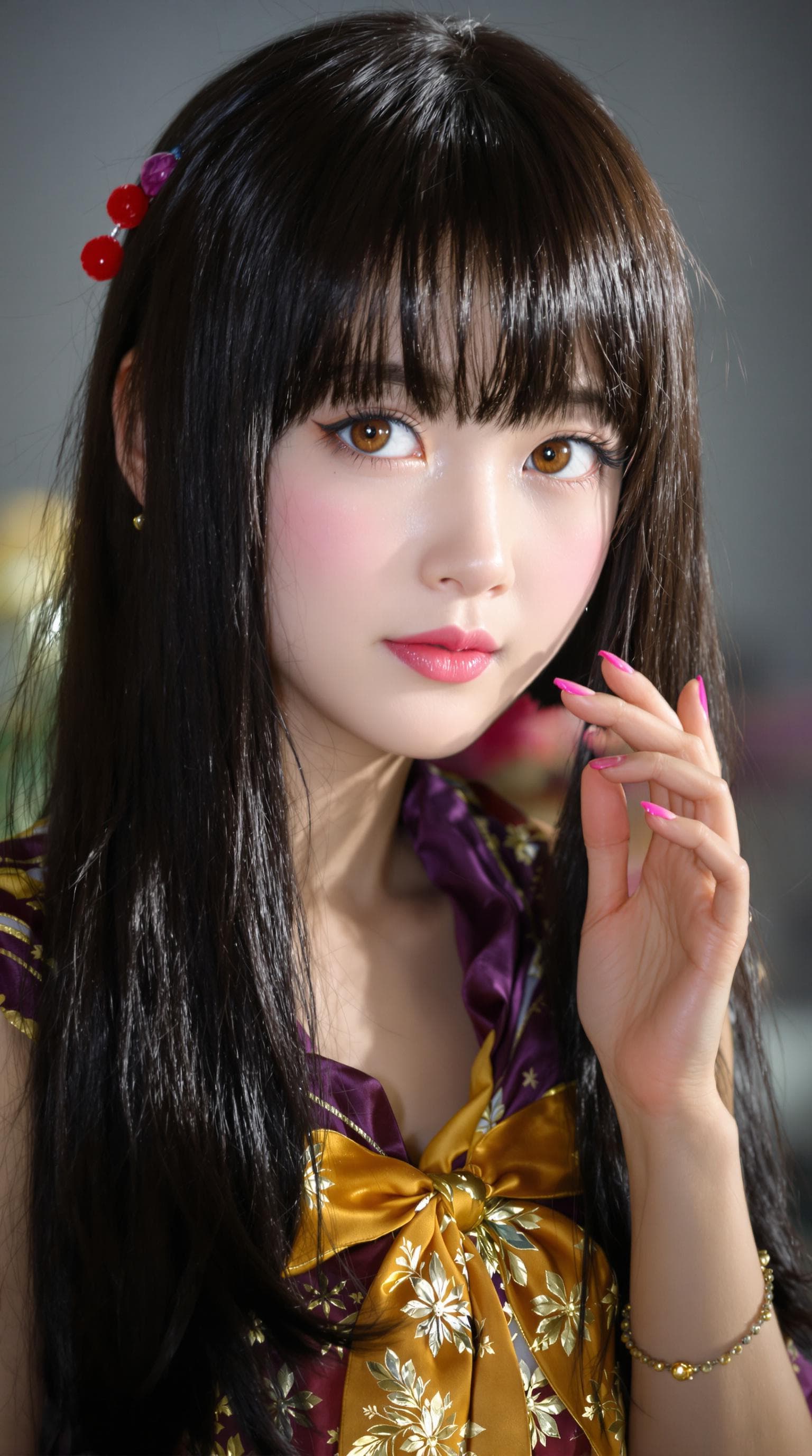 AI generated: a professional photo of a exceptionally beautiful girl in the world (7age 7), (seven year old, Japan...