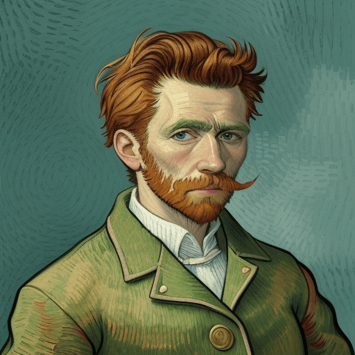 AI generated: Santi Balmes in the style of Van Gogh