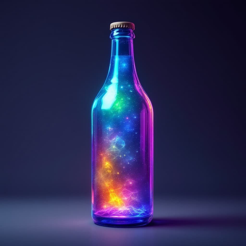 AI generated: bottle in sphax style