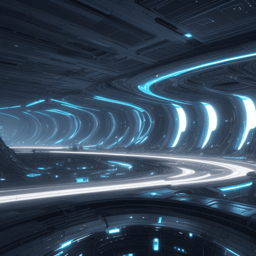AI generated: Create a futuristic AI landscape that visually represents successful models encompassing project man...