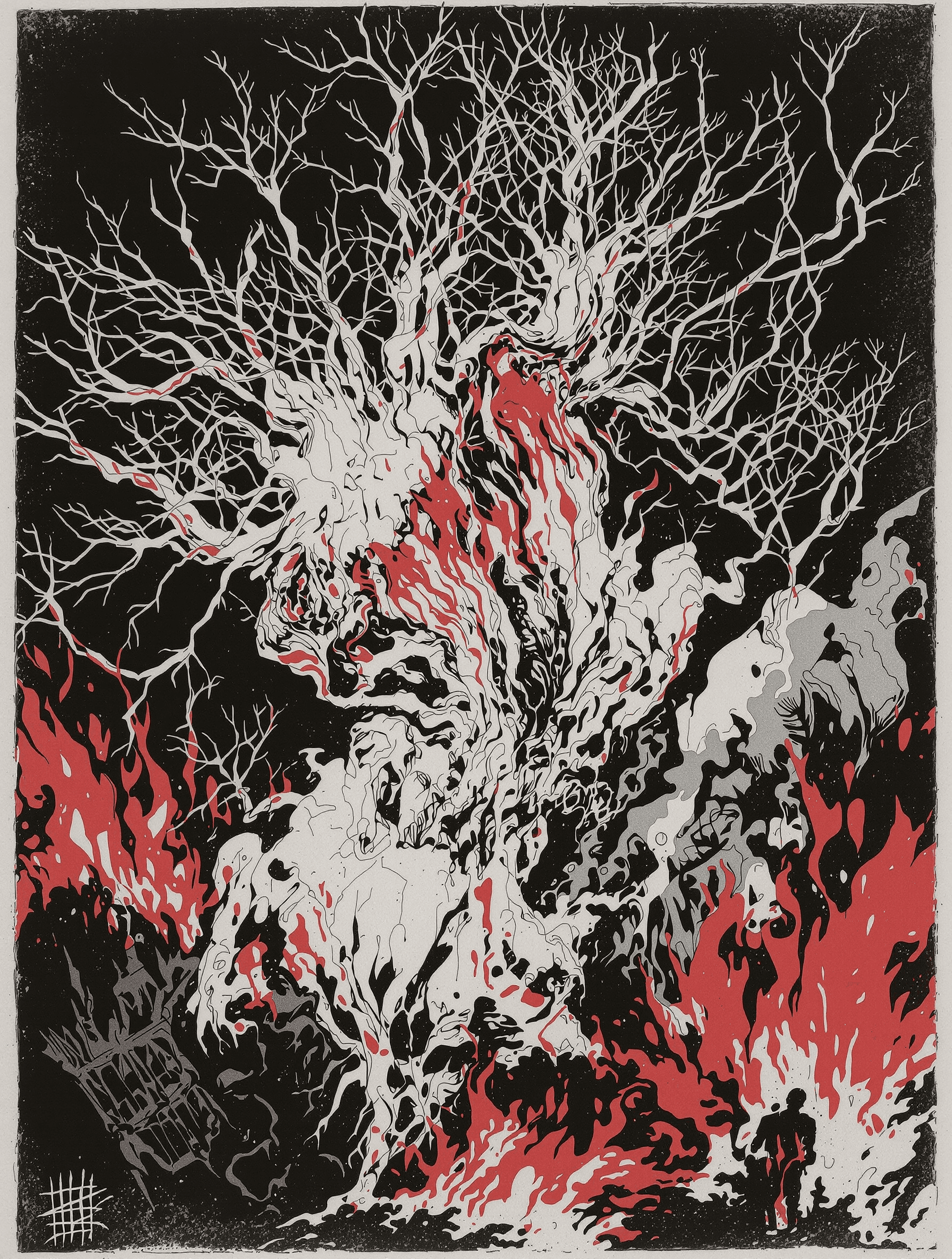 AI generated: Oh, the burden, bleeding out of my eyes. The world is on fire. I was wrong to leave. I avoided the p...