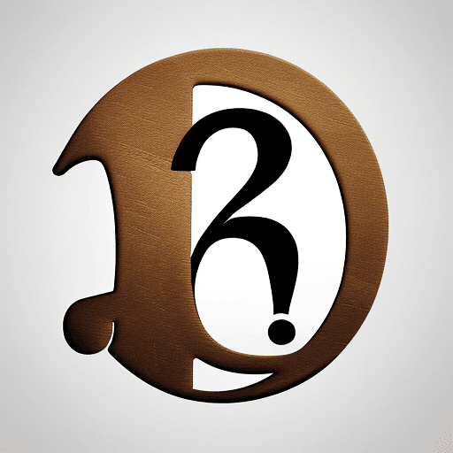 AI generated: a question mark logo, interesting and unique