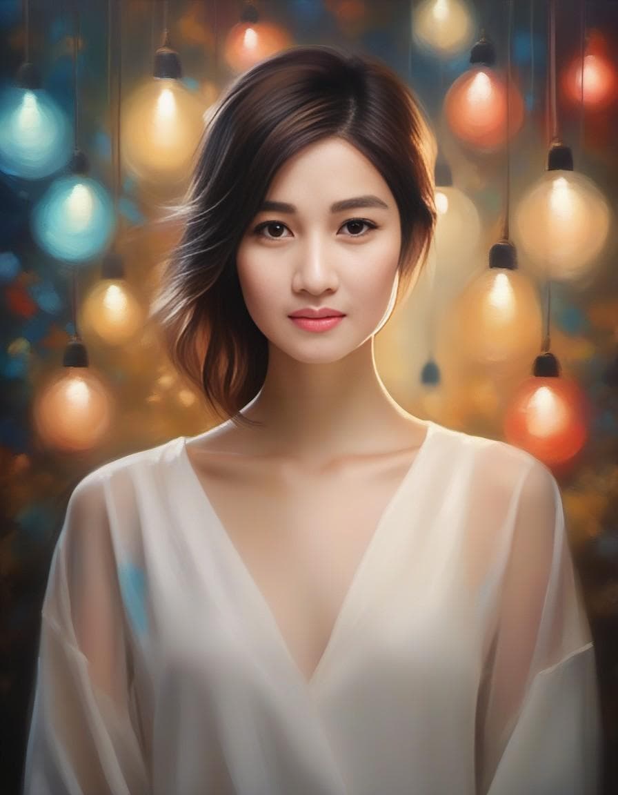 AI generated: Painting, Fantasy art, realistic lights, beautiful lady, natural beauty, sophistication of simplicit...
