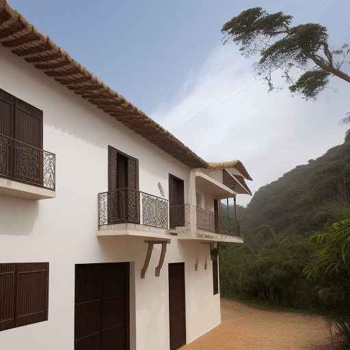 AI generated: casa de primeiro andar, águas furtadas