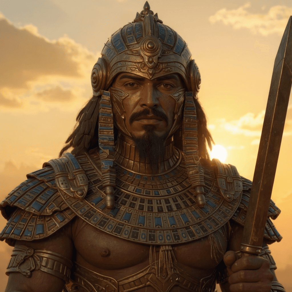 AI generated: Warrior early morning sunrise