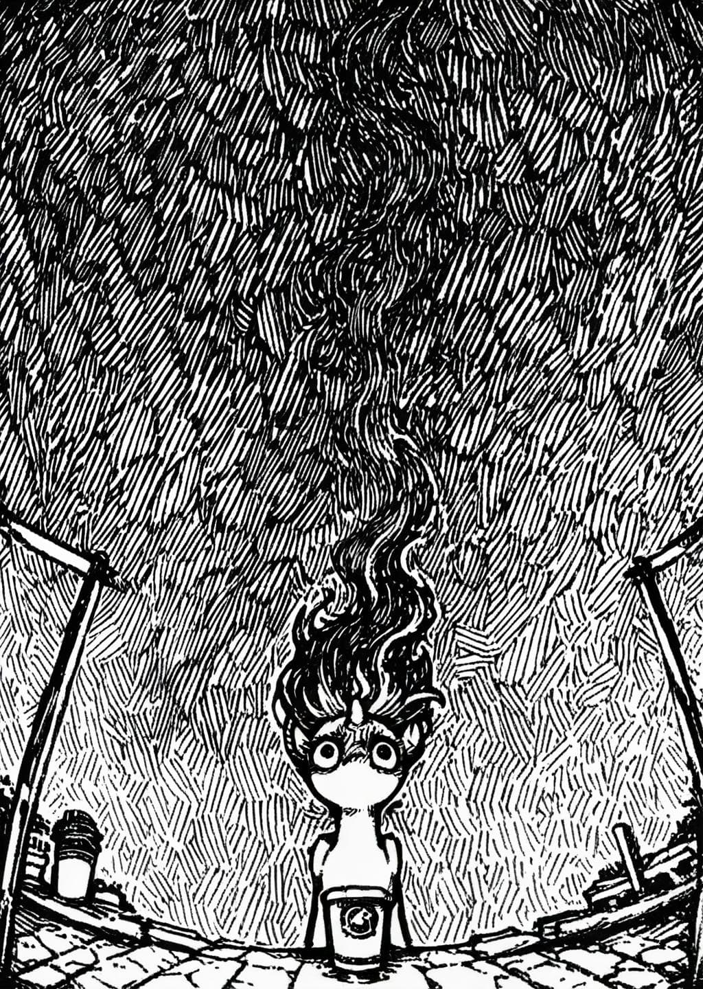 Ashpwright style | Liner, Sketch, Manga | (Hatching)