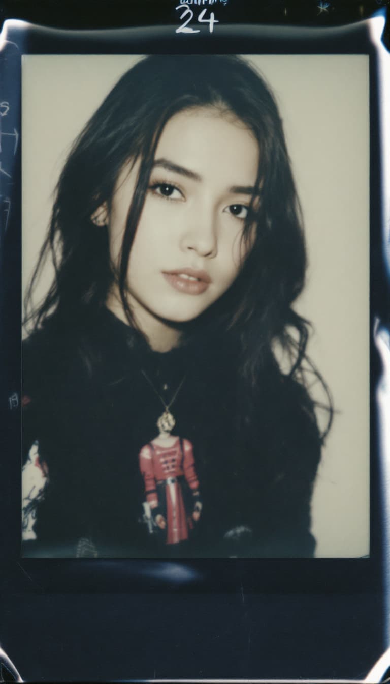 AI generated: Girl, polaroid_24, color polaroid fujifilm