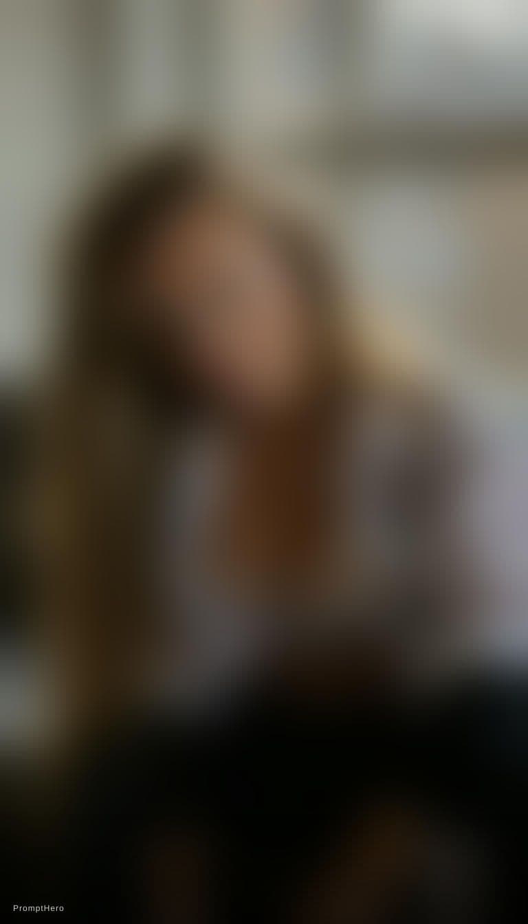AI generated: Ultra-realistic photograph of a stunning young woman with long, voluminous wavy blonde hair cascadin...