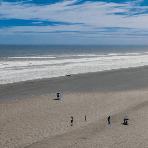 AI generated: Create a photo of necochea's beaches in 8k
