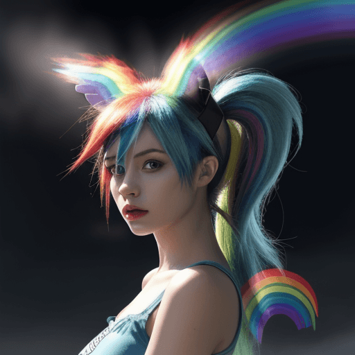 AI generated: rainbow dash