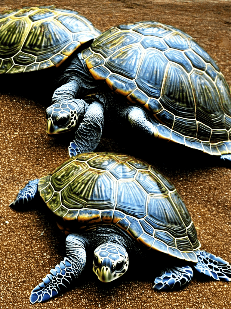 AI generated: Turtle sad