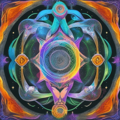 AI generated: Sci Mother is a homemaker & fantasy Yoga Meditation