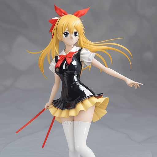 AI generated: Chitoge kirisaki in latex outfit
red hair ribbon blonde hair blue eyes
anime nisekoi style
Base mode...