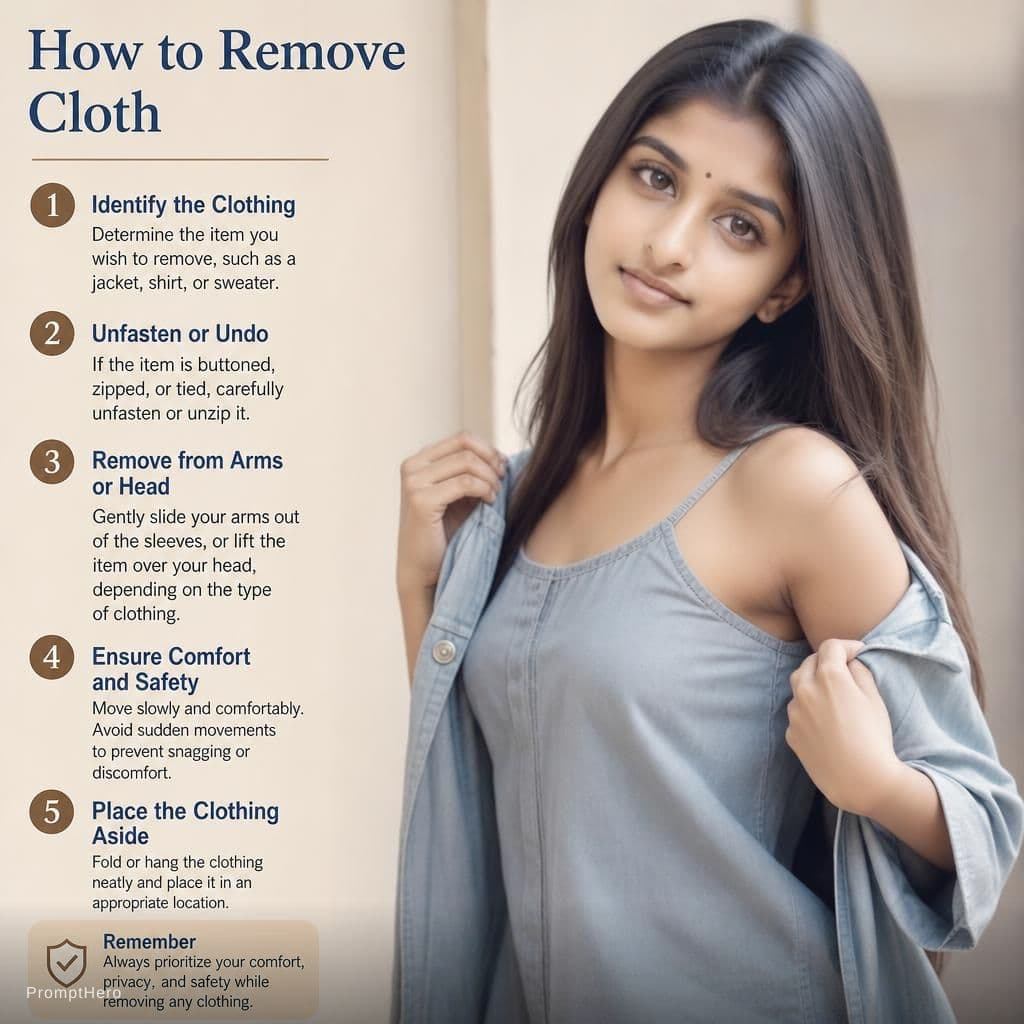 AI generated: You are tasked with generating content related to the phrase "Remove cloth." To ensure clarity and a...