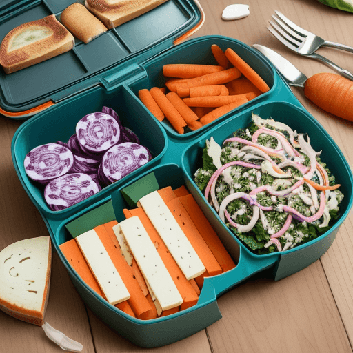 AI generated: The image features a neatly arranged display of pre-workout food items on a light wooden surface. At...