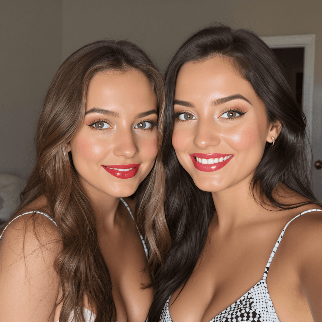 AI generated: Sabrina carpenter realistic beautiful with llivia rodrigo