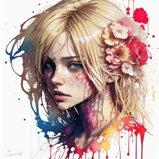 AI generated: redshift style Routermaster, Dripping & Splashing Watercolor, Flowerly, passion, intricate details p...