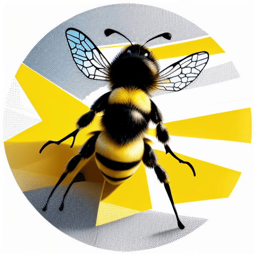AI generated: bee image, business, logo, versatile, unique, striking and creative, business model, innovation, ent...