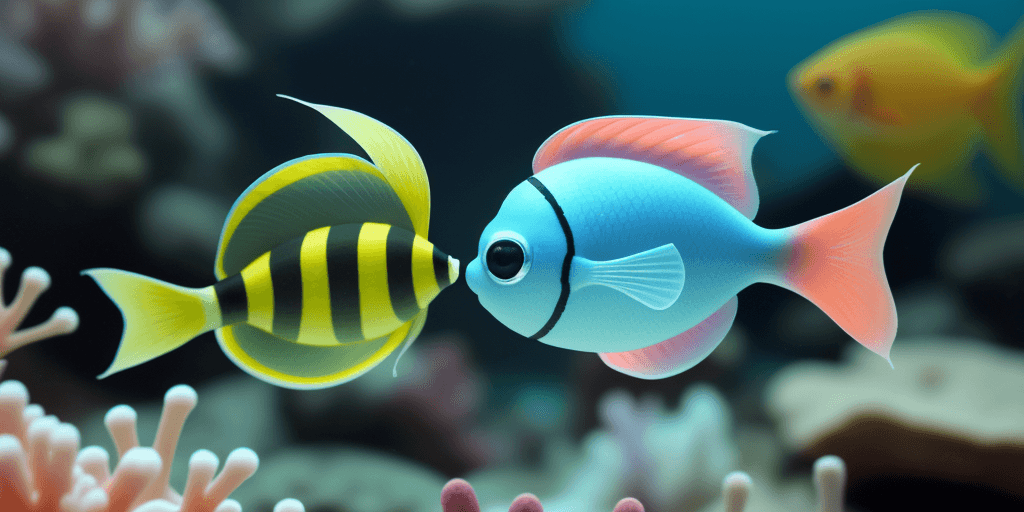 AI generated: a photo of sweet cute fish, smooth