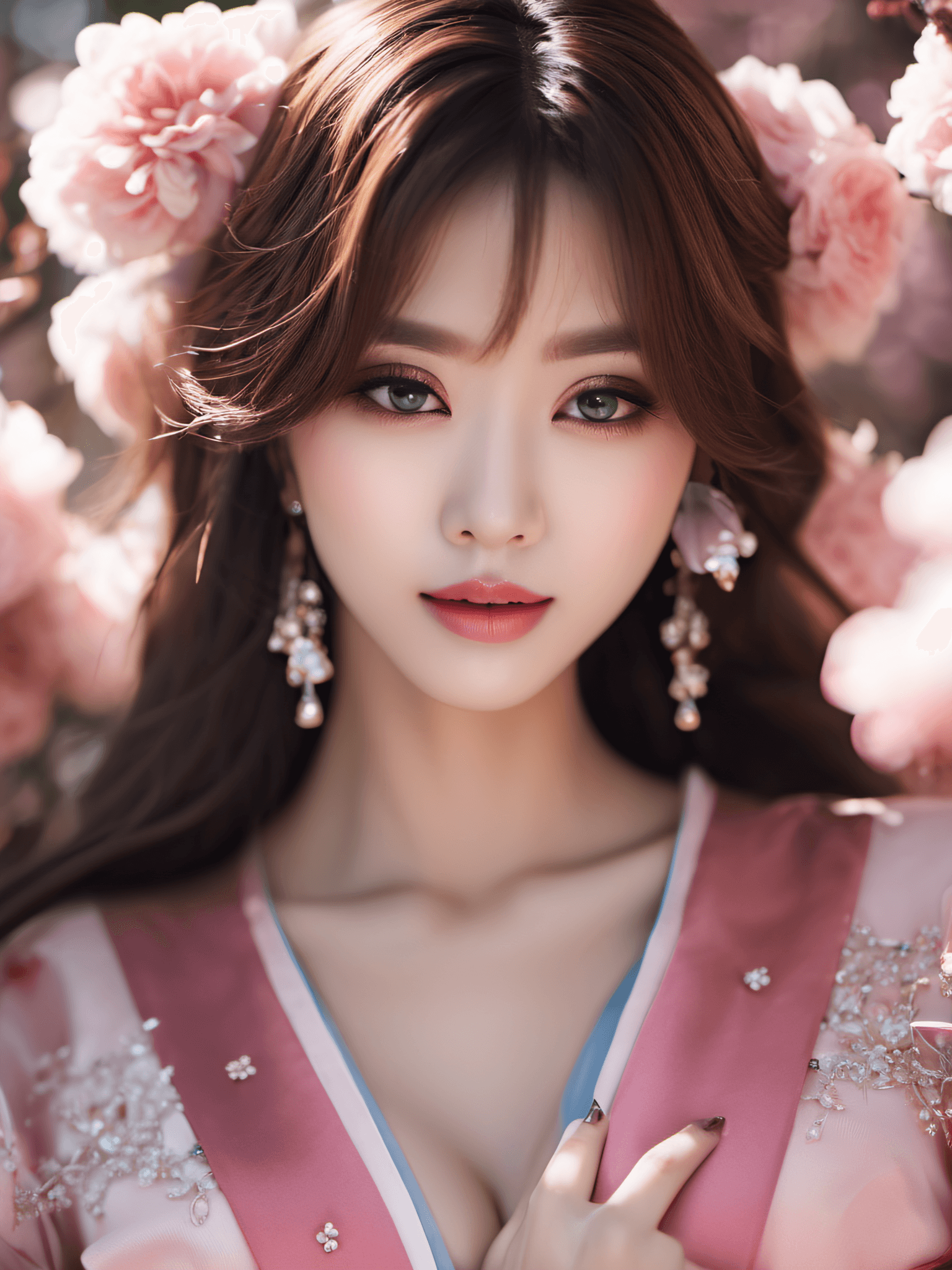 AI generated: cinematic photo 1 beautiful Korean girl, Korean pop idol, cute, extremely intricate, simple backgrou...