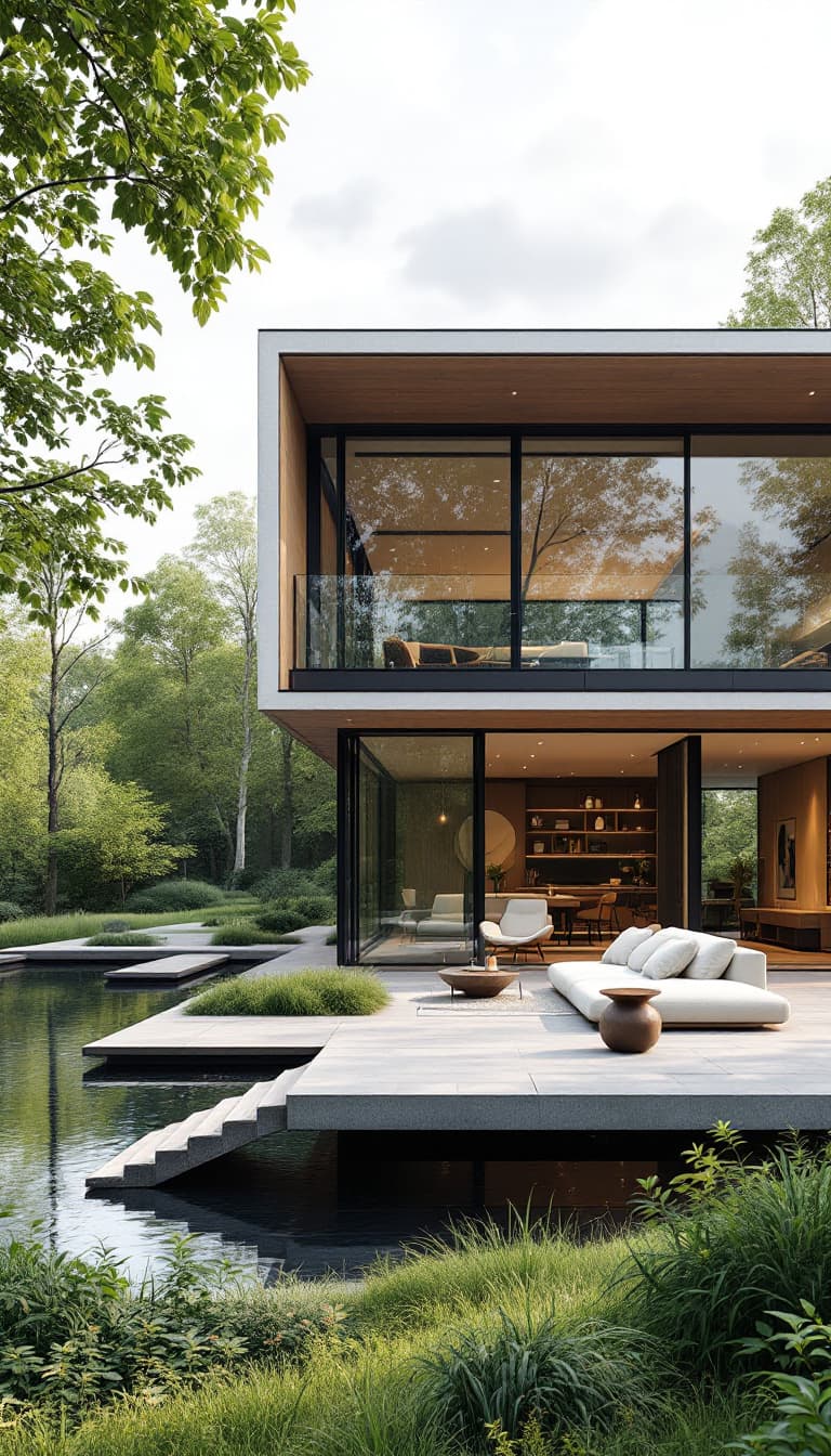 AI generated: DREAM-HOUSE: A breath-taking, modern dream house that embodies the spirit of freedom and experimenta...