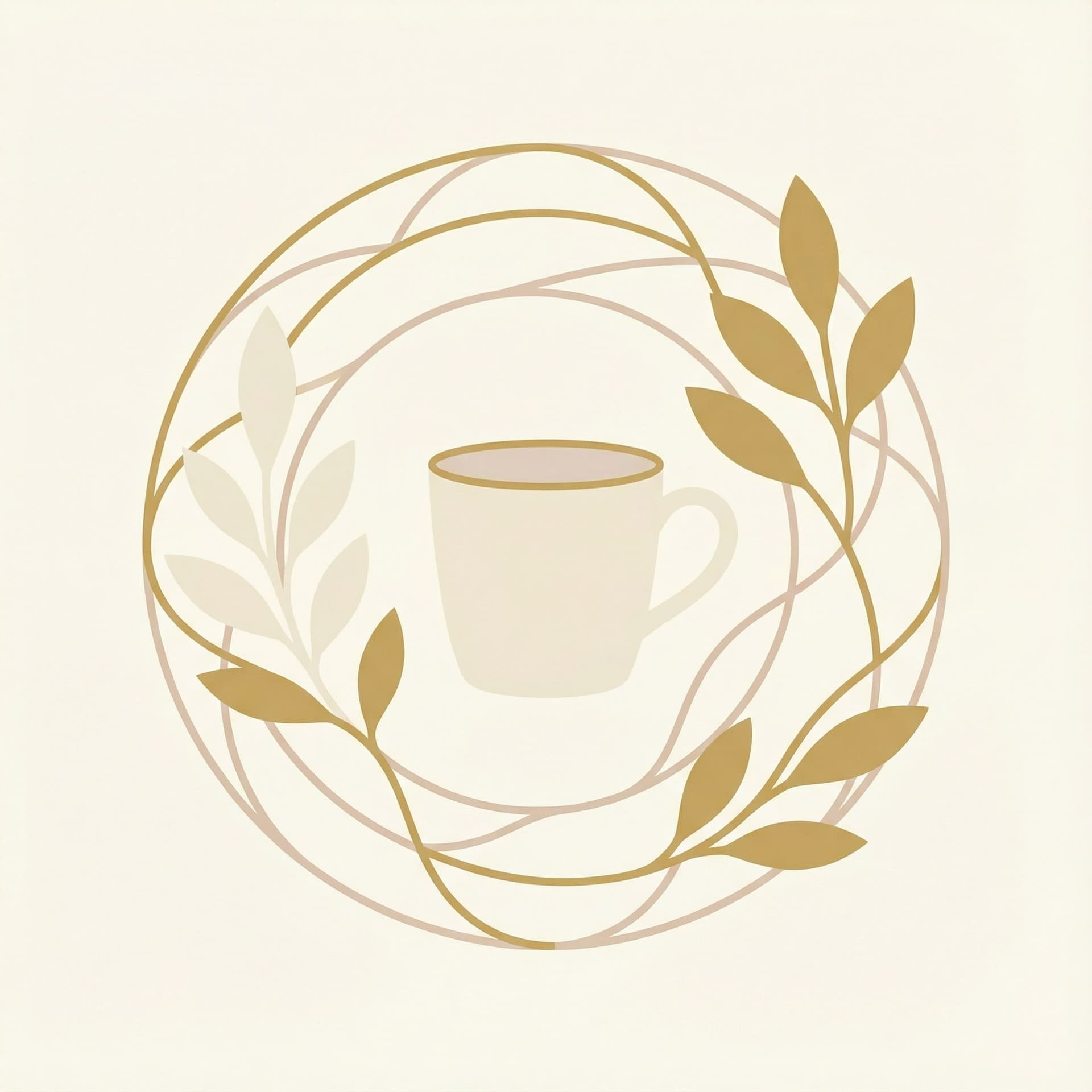 AI generated: Minimalist 2D flat vector illustration, welcoming and elegant. Color palette: Soft beige, cream, and...