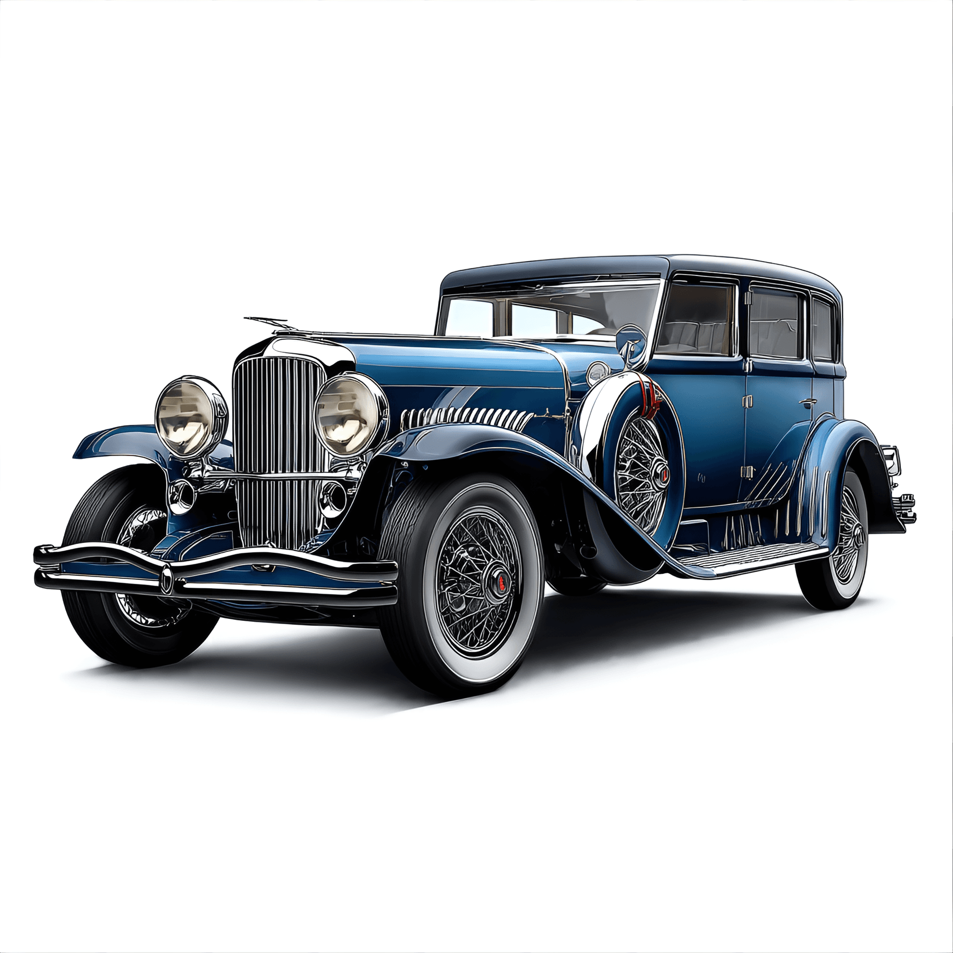 AI generated: beautifully illustrated 1935 Duesenberg Model J, capturing its luxury appeal, long
wheelbase, and i...