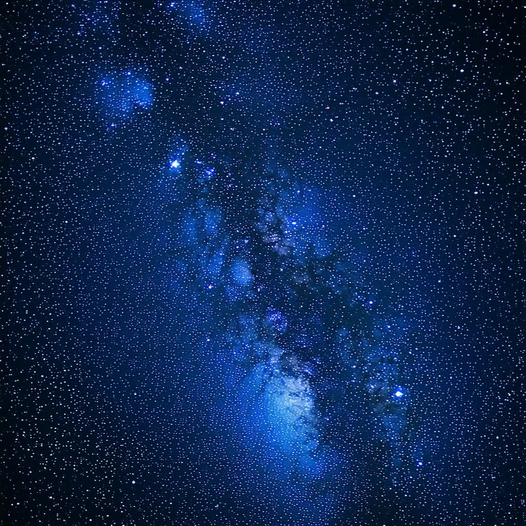 AI generated: The universe of the Milky Way galaxy with stars on the night sky background. There is a disturbing l...