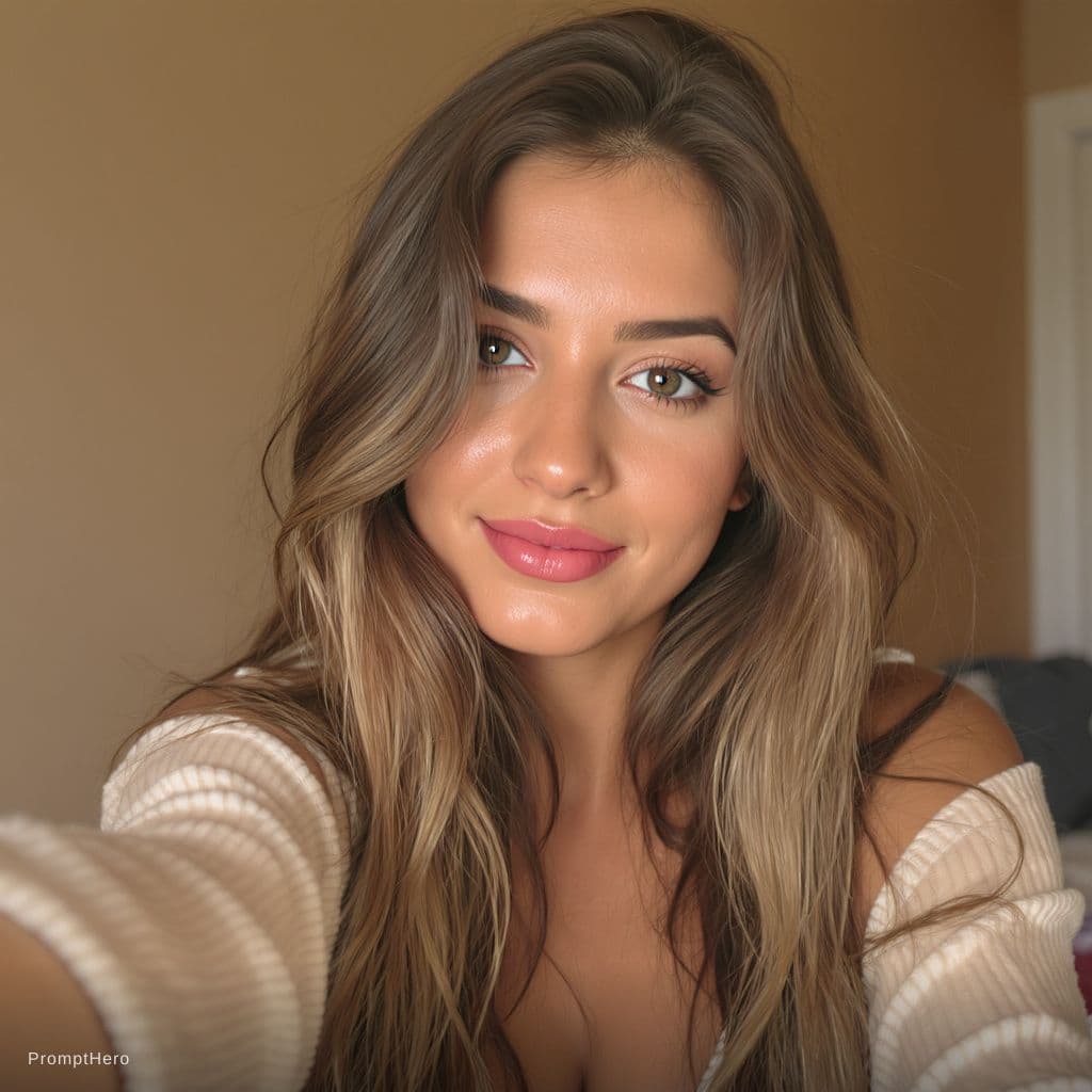 AI generated: same girl, consistent face, young Turkish woman, 22-25 years old, soft brunette hair, light brown ha...