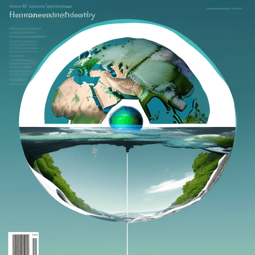 AI generated: "Design a captivating A4 size magazine cover that beautifully captures the essence of Earth's future...