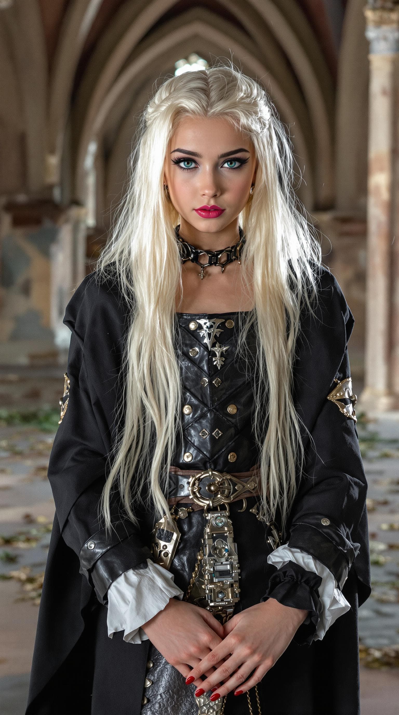 AI generated: a professional photo of a exceptionally beautiful in the world, Preacher the vampire hunter (age 11)...