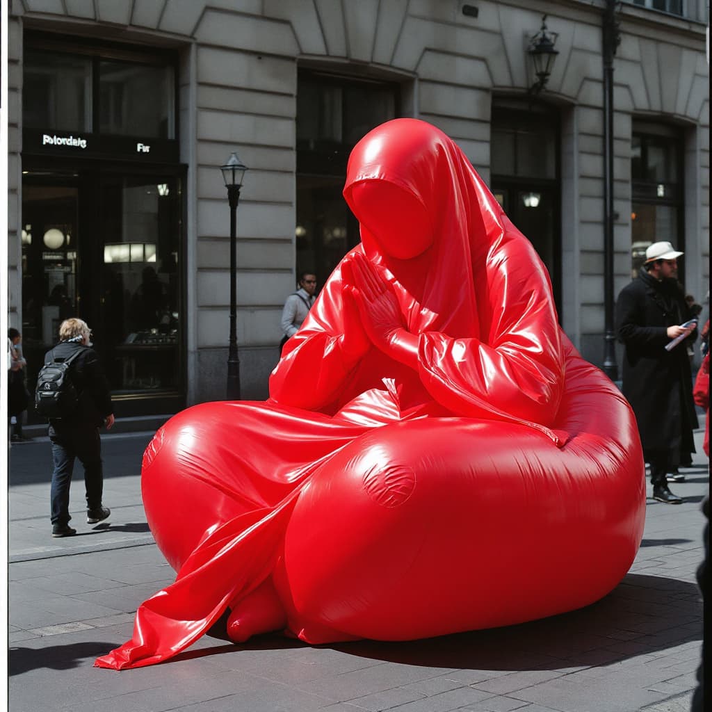 AI generated: like Matthieu Mantorerie me myselt andi, contene ast, photography andre inflatable benches, pheter
d...