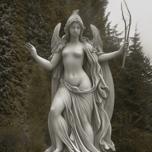AI generated: ésente un jardin victorien énigmatique, des roses bleues, du gothique, de la neige est du soleil  , ...