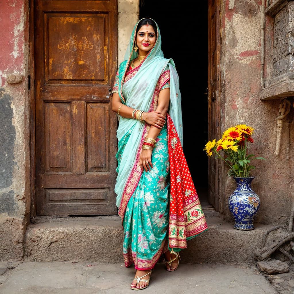 AI generated: South Indian. Women. Wearing. Churidar 