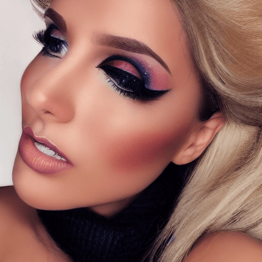 AI generated: Detailed and realistic portrait makeup beaty woman