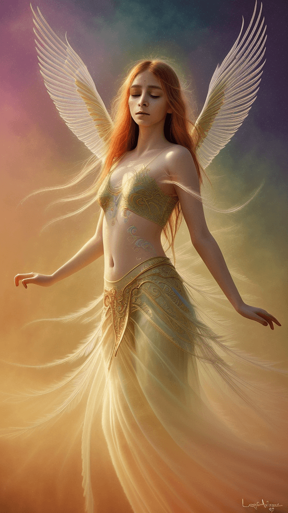 AI generated: vibrant colors, natural lighting, mystical atmosphere, fantasy theme, ethereal beauty, delicate feat...