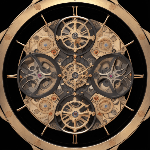 AI generated: beautiful concept art of a clockwork humanoid, smooth matte skin panels with symmetrical exposed are...
