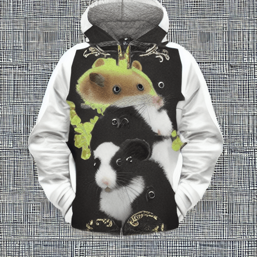 AI generated: 3D caricature of cutest hamster wearing versace jacket, high textures, 4k, high resolution, dreamlik...