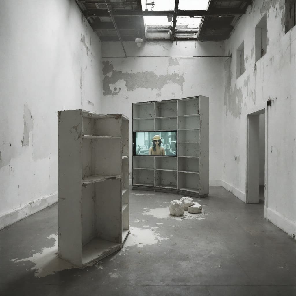 AI generated: generates an image that shows a space in perspective, seen from above, the space is giant; the space...