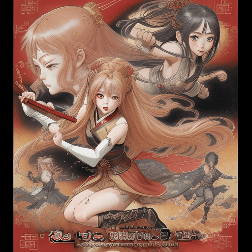 AI generated: chibi manga legend of vader anime vh1, in the style of miho hirano, dynamic and action-packed scenes...