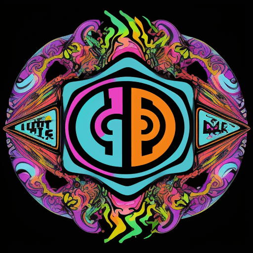 AI generated: create a logo for a psychedelic rock band called "Little Big Fat"
