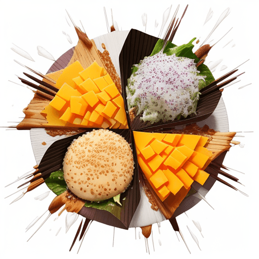 AI generated: Flying food photography with [bbq meal] as the main subject, Splashes of Toppings and Seasonings, [R...
